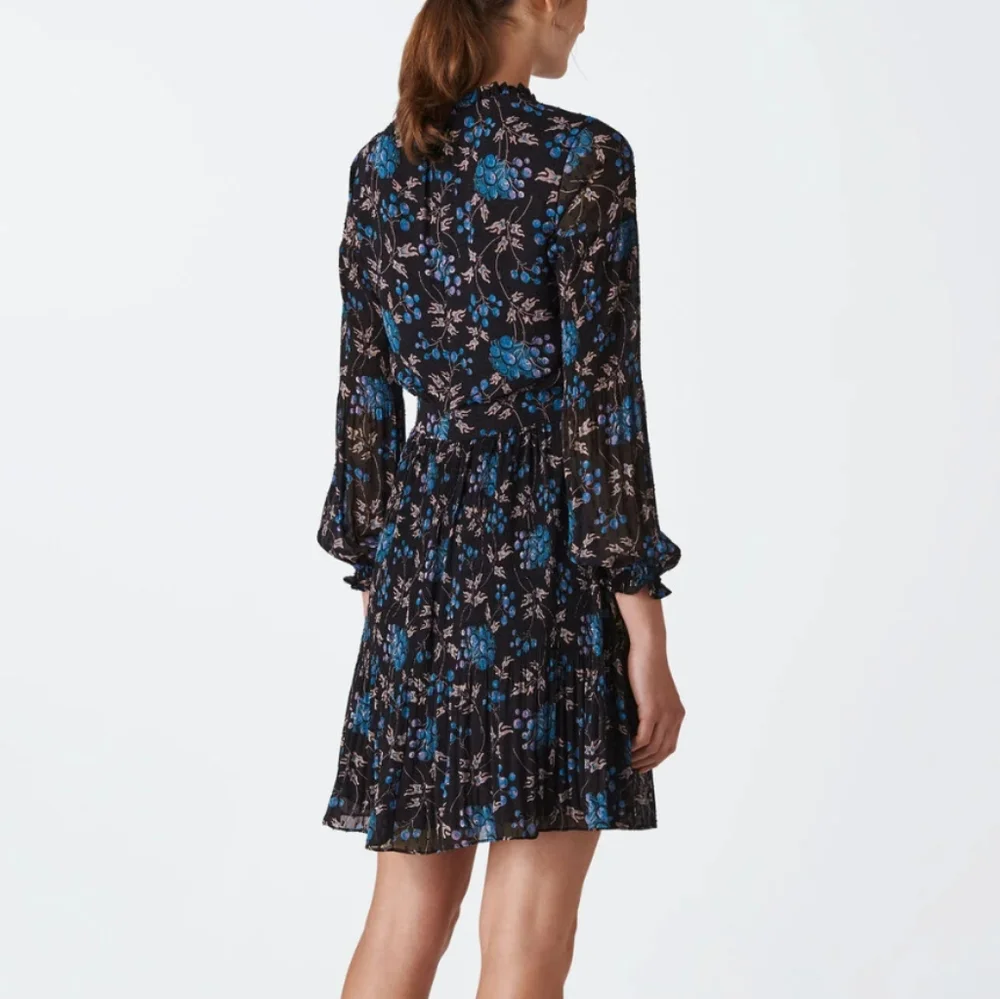 Whistles Elderberry Print Dobby Dress - Picture 2 of 14